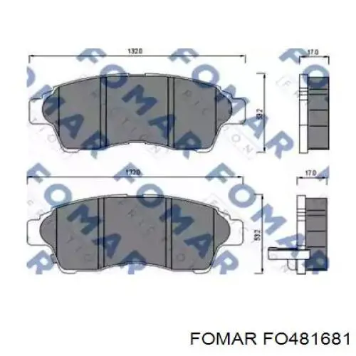 Передние тормозные колодки QP70417092X International