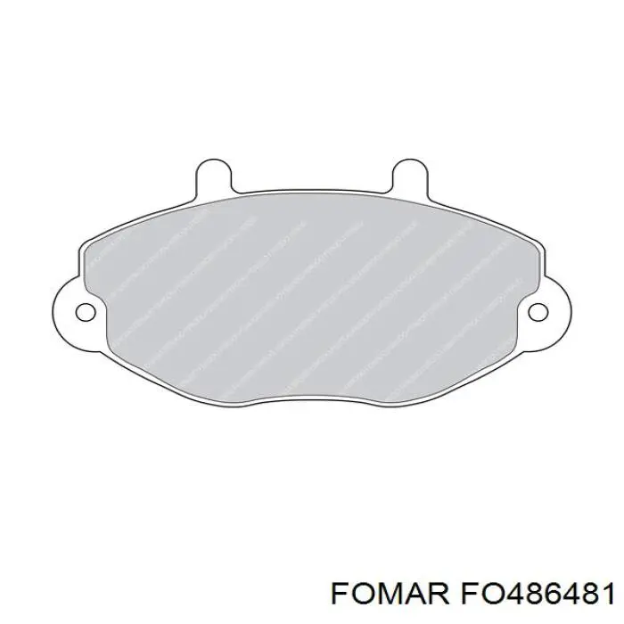 FO 486481 Fomar Roulunds колодки тормозные передние дисковые
