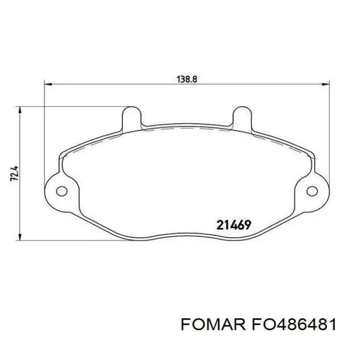 Передние тормозные колодки RP1080 Raiso