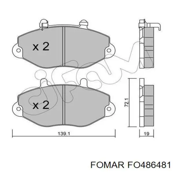 Передние тормозные колодки SP223 SCT
