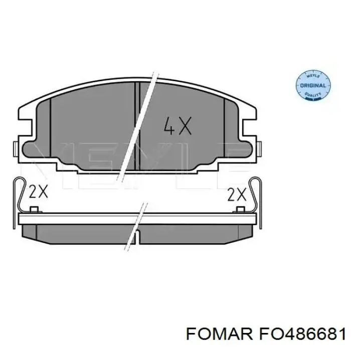 Колодки Fomar Roulunds FO486681 цена, от 18.93 USD