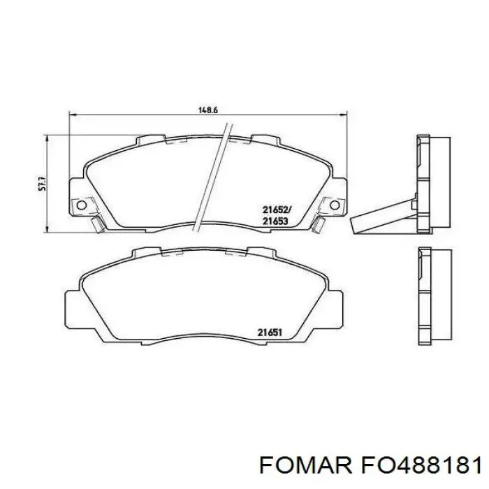 Тормозные колодки AMP/Paradowscy BF0932