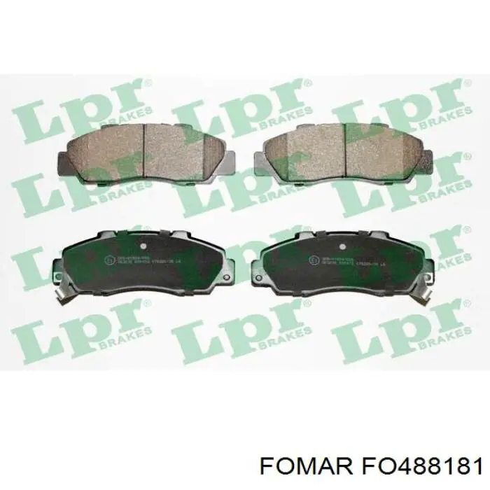 Передние тормозные колодки D717EI Intelli