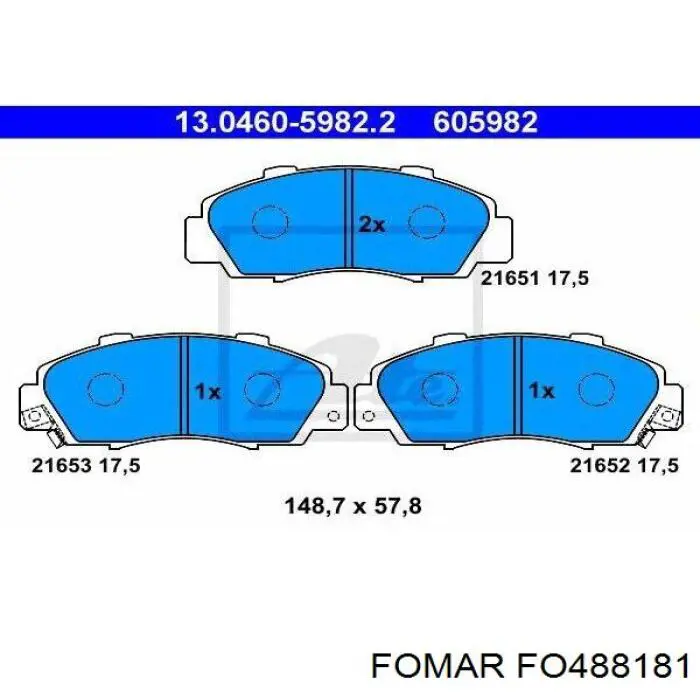 Тормозные колодки Optimal 10231