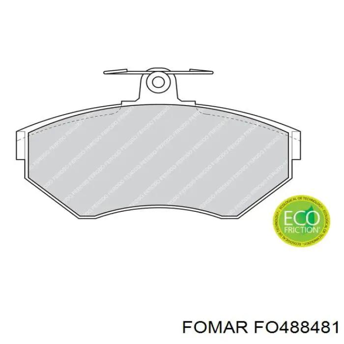 Передние тормозные колодки FO488481 Fomar Roulunds