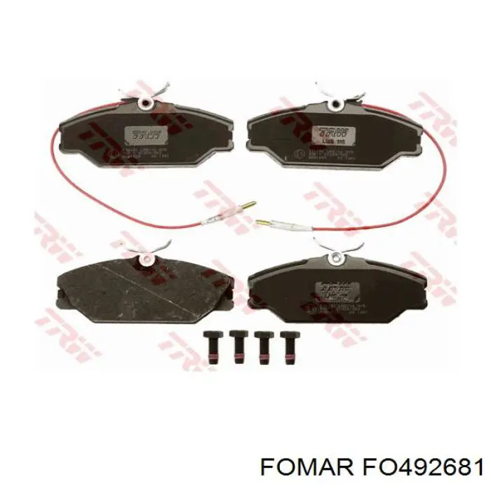 Купить FO492681 Fomar Roulunds Колодки тормозные