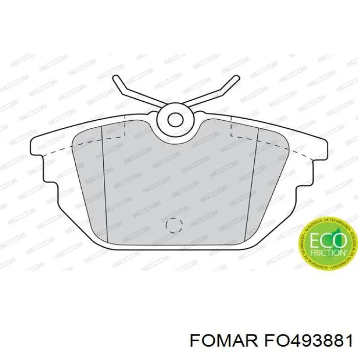 Колодки дисковые  Fomar Roulunds FO493881 цена, от 15.69 USD
