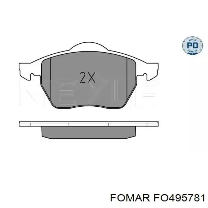 Тормозные колодки Fomar Roulunds FO495781