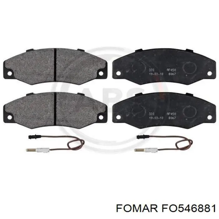 Передние тормозные колодки 7701203069 Renault (RVI)