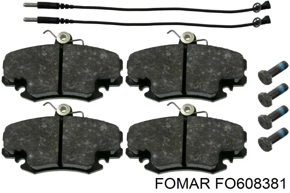 Передние тормозные колодки 608381 Fomar Roulunds