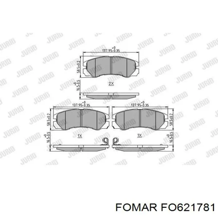 Купить B110970 Denckermann Колодки тормозные