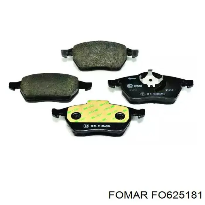 Колодки Fomar Roulunds FO625181 цена, от 23.31 USD
