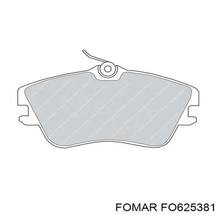 Колодки Fomar Roulunds FO625381 цена, от 18.85 USD