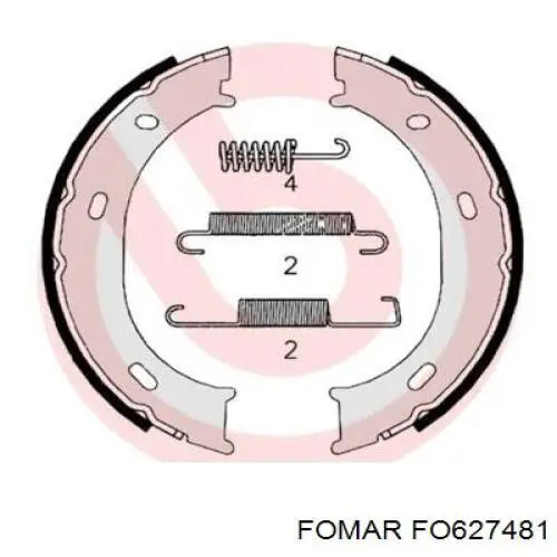 Колодки дисковые  Fomar Roulunds FO627481 цена, от 16.53 USD
