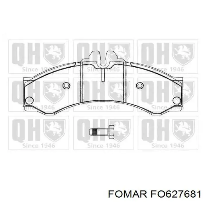 Передние тормозные колодки FO627681 Fomar Roulunds