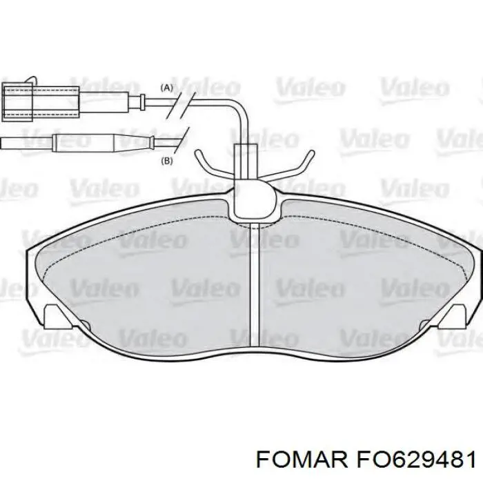 FO629481 Fomar Roulunds Колодки передние