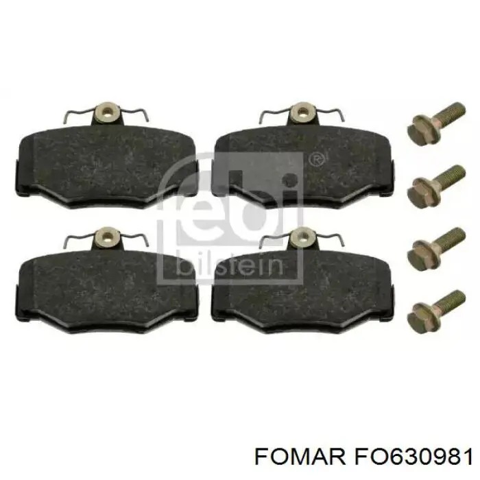 Купить FO630981 Fomar Roulunds Колодки тормозные задние, дисковые