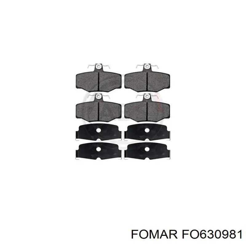 Задние дисковые колодки Fomar Roulunds FO630981