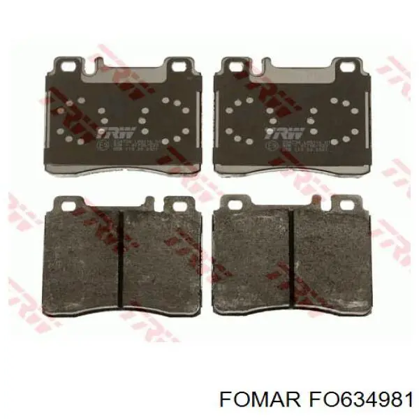 Колодки Fomar Roulunds FO634981 цена, от 27.39 USD