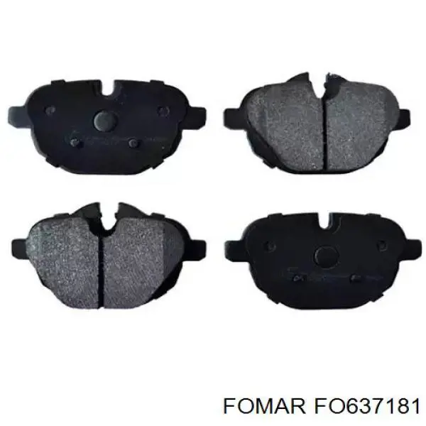FO637181 Fomar Roulunds Колодки тормозные дисковые комплект