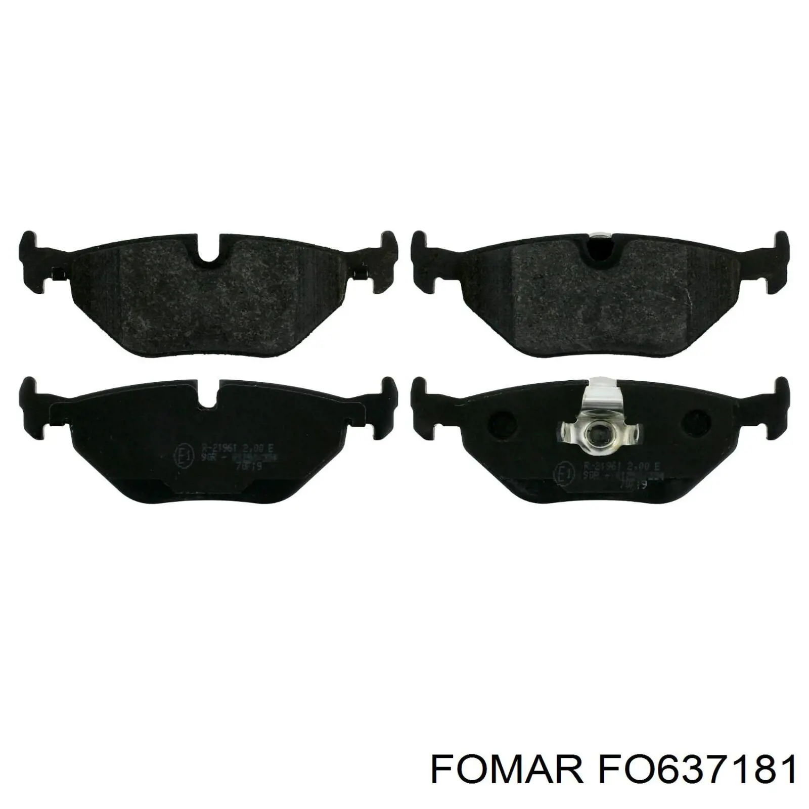 Колодки дисковые  Fomar Roulunds FO637181 цена, от 16.60 USD