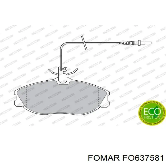 Тормозные колодки Fomar Roulunds FO637581