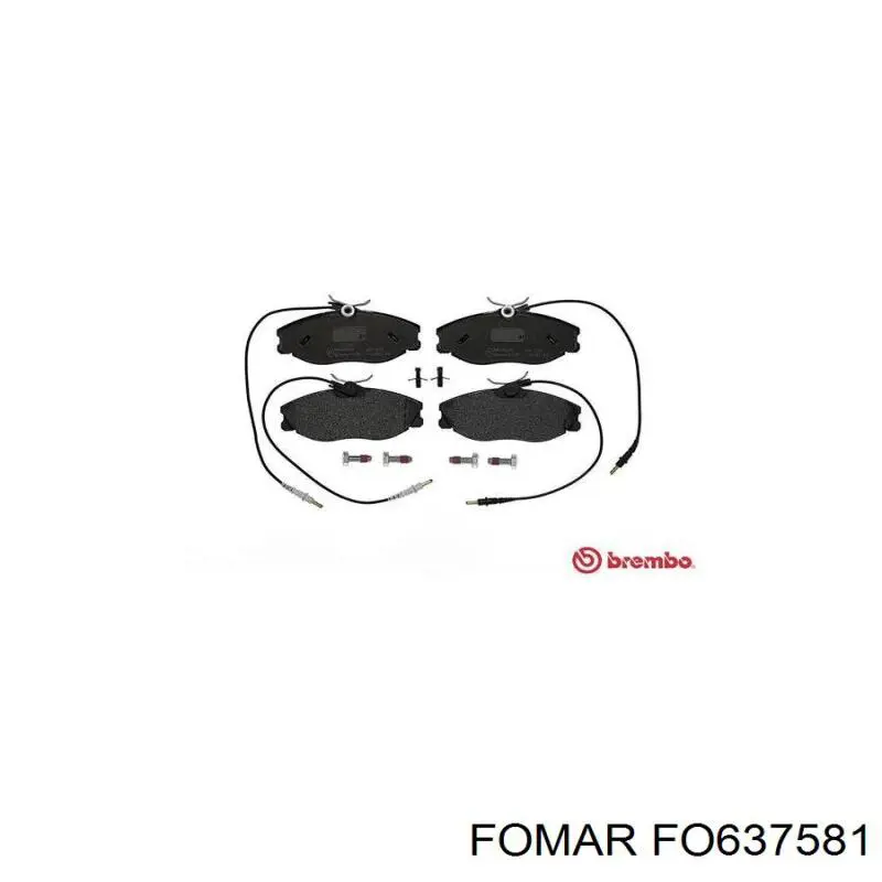 FO637581 Fomar Roulunds Колодки передние