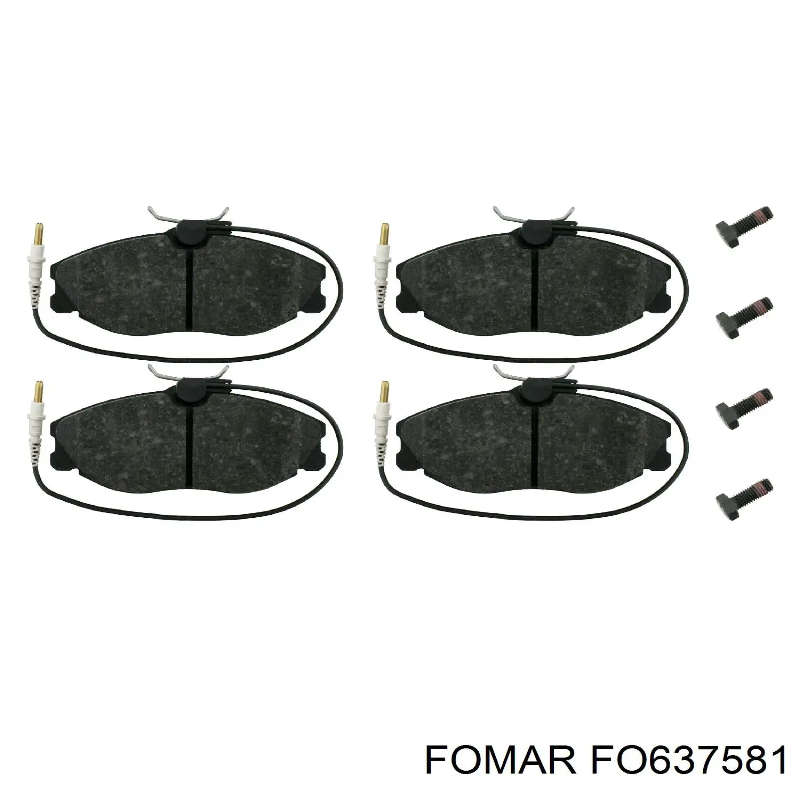Колодки Fomar Roulunds FO637581 цена, от 17.63 USD