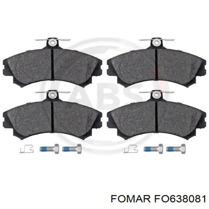 Передние тормозные колодки FO638081 Fomar Roulunds