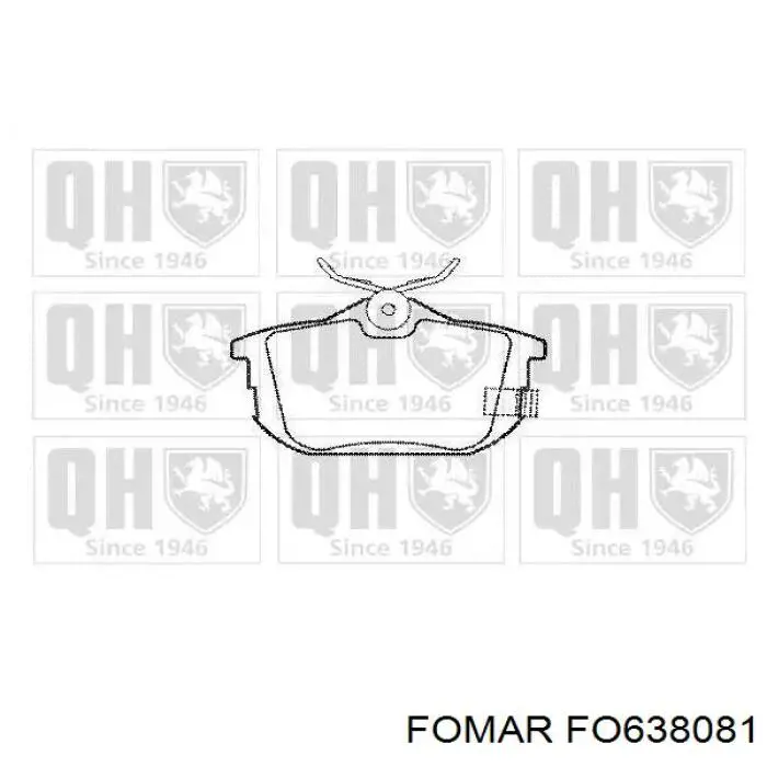 Купить FO638081 Fomar Roulunds Колодки тормозные