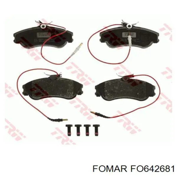 Передние тормозные колодки FO642681 Fomar Roulunds