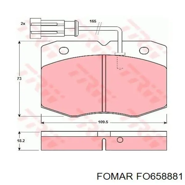 Купить 043502 Remsa Колодки тормозные