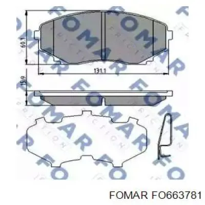 Передние тормозные колодки LEY93323ZA Mazda