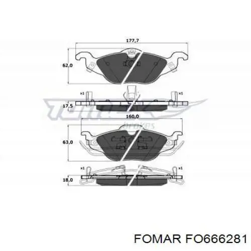 Колодки Opel 607115 цена, от 19.73 USD