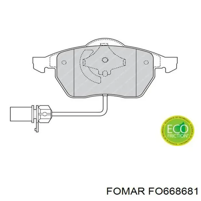 Купить FO668681 Fomar Roulunds Колодки тормозные