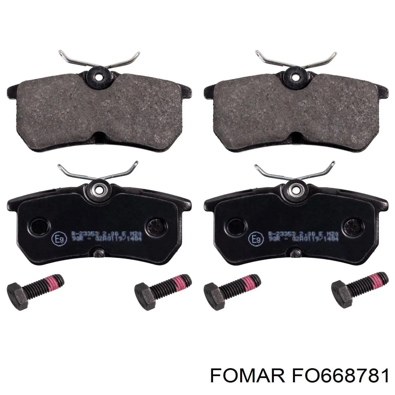 Колодки дисковые  Fomar Roulunds FO668781 цена, от 14.78 USD