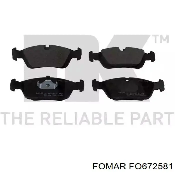 Колодки Fomar Roulunds FO672581 цена, от 19.34 USD