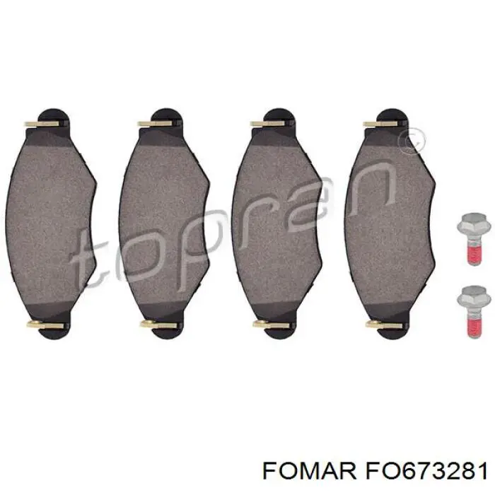 Колодки Fomar Roulunds FO673281 цена, от 17.36 USD