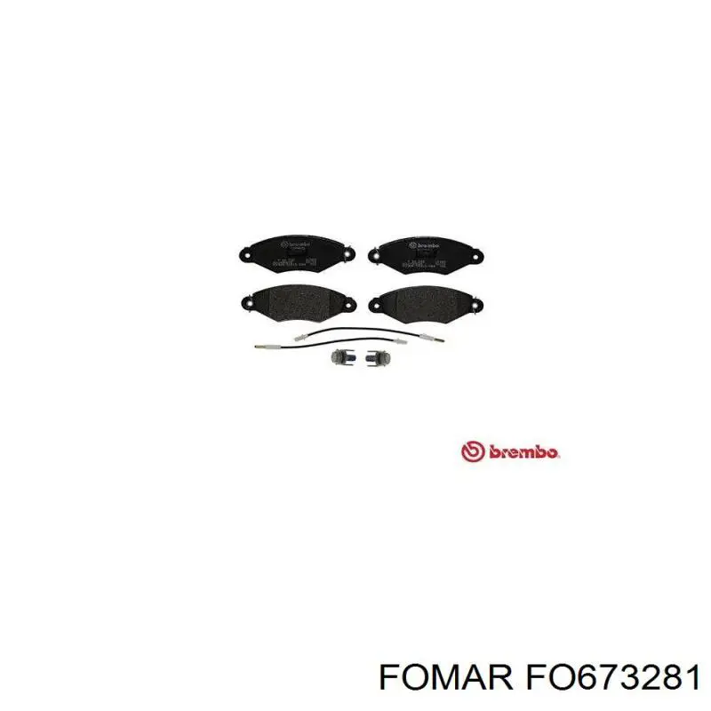 Передние тормозные колодки FO673281 Fomar Roulunds