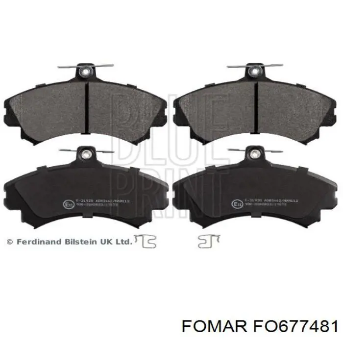 Передние тормозные колодки FO677481 Fomar Roulunds