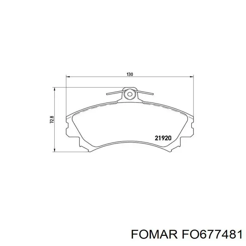Купить FO677481 Fomar Roulunds Колодки тормозные