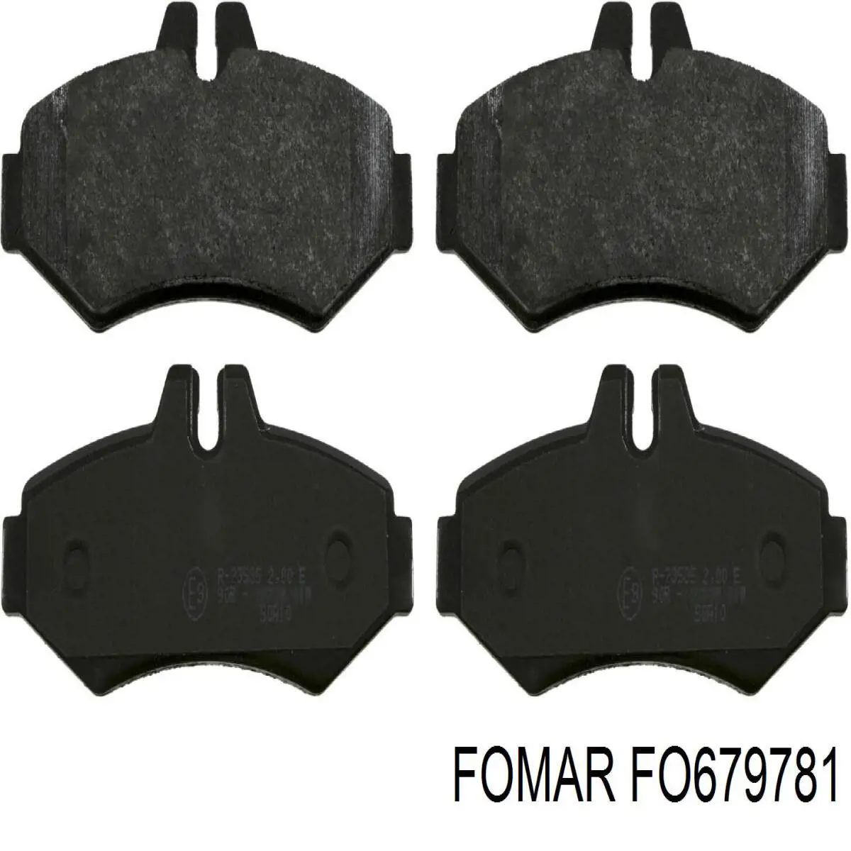 FO 679781 Fomar Roulunds sapatas do freio traseiras de disco