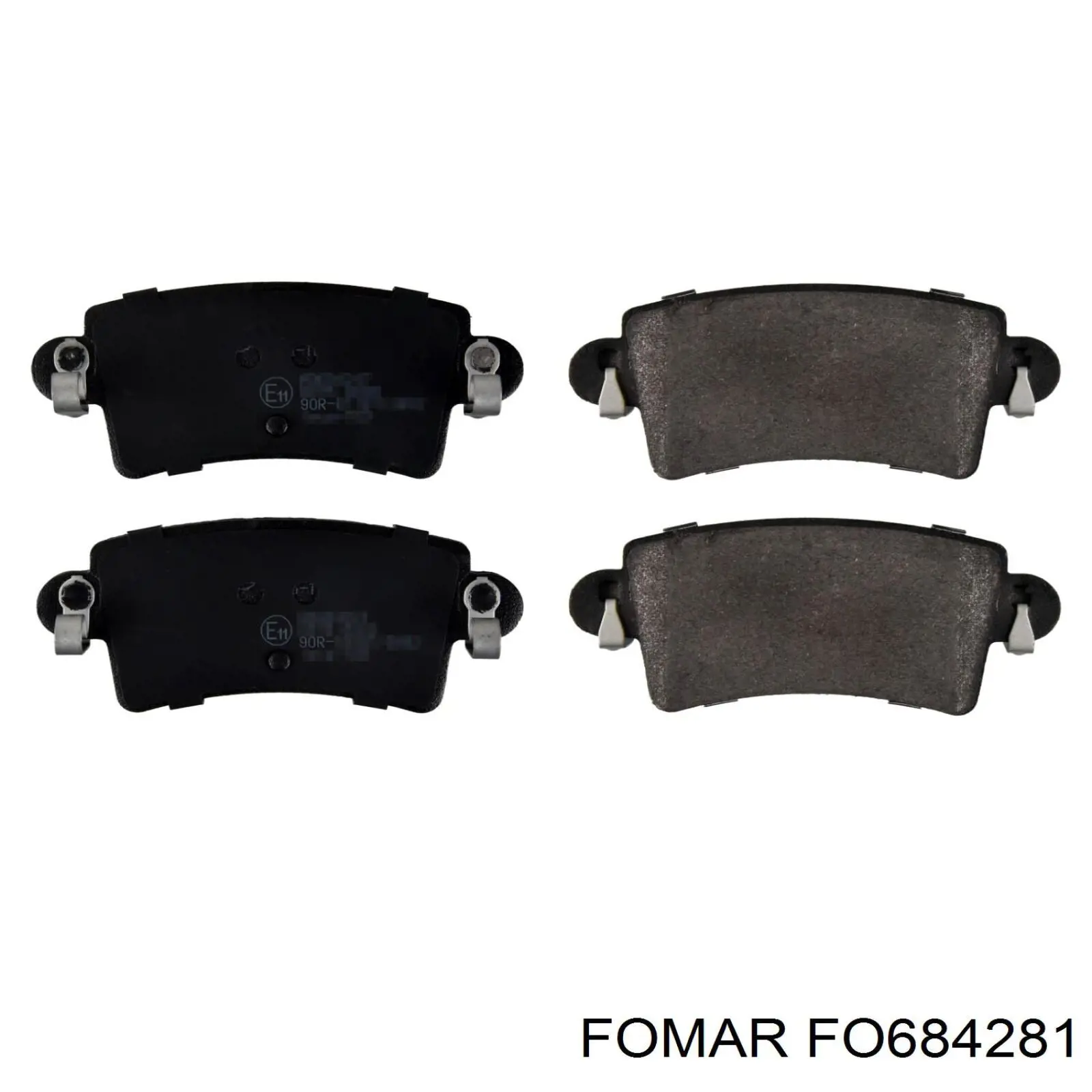 Колодки дисковые  Fomar Roulunds FO684281 цена, от 16.89 USD