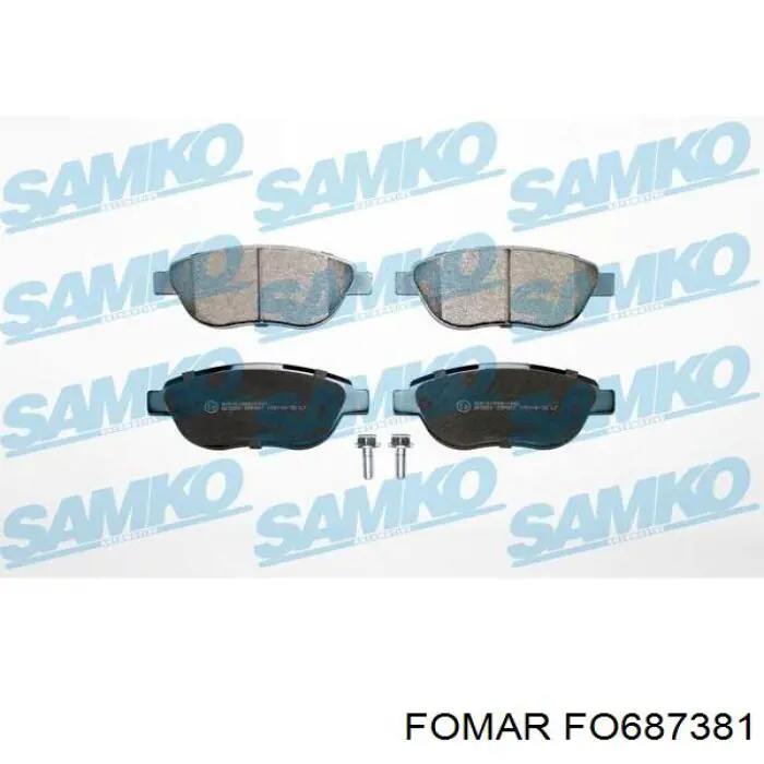 Купить FO687381 Fomar Roulunds Колодки тормозные