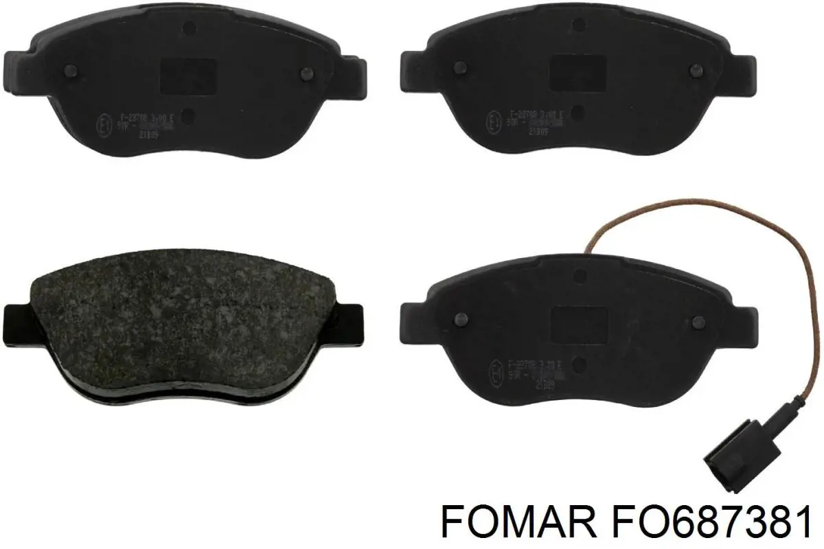 Колодки Fomar Roulunds FO687381 цена, от 19.40 USD