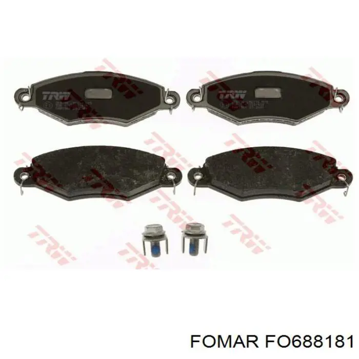 688181 Fomar Roulunds Колодки передние