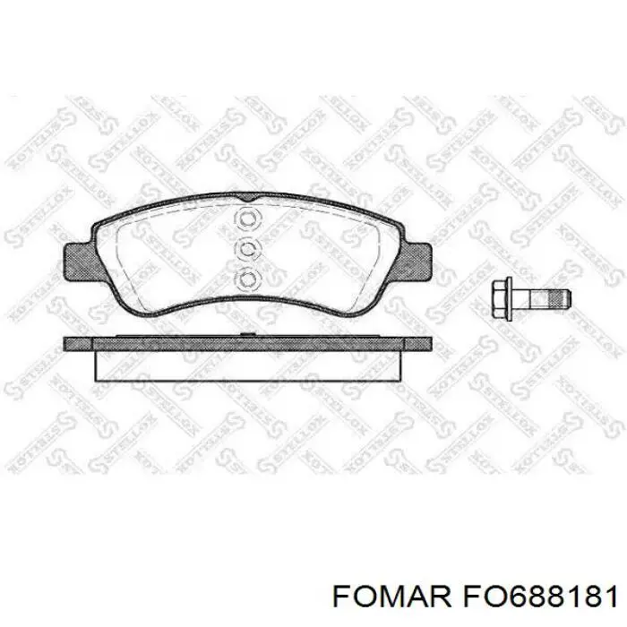 Тормозные колодки Fomar Roulunds FO688181