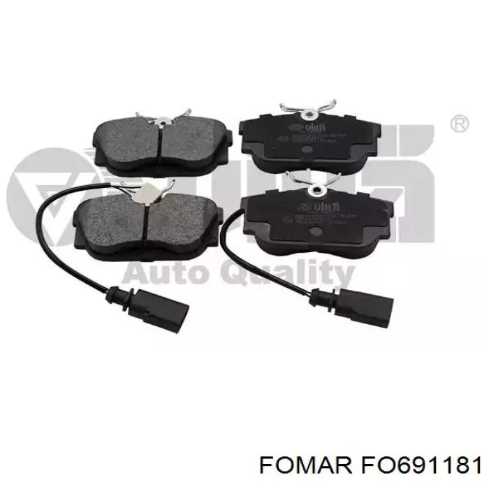 Купить FO691181 Fomar Roulunds Колодки тормозные задние, дисковые