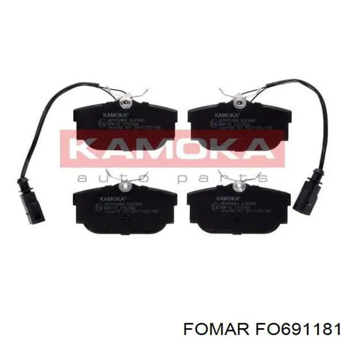 Колодки дисковые  Fomar Roulunds FO691181 цена, от 18.22 USD