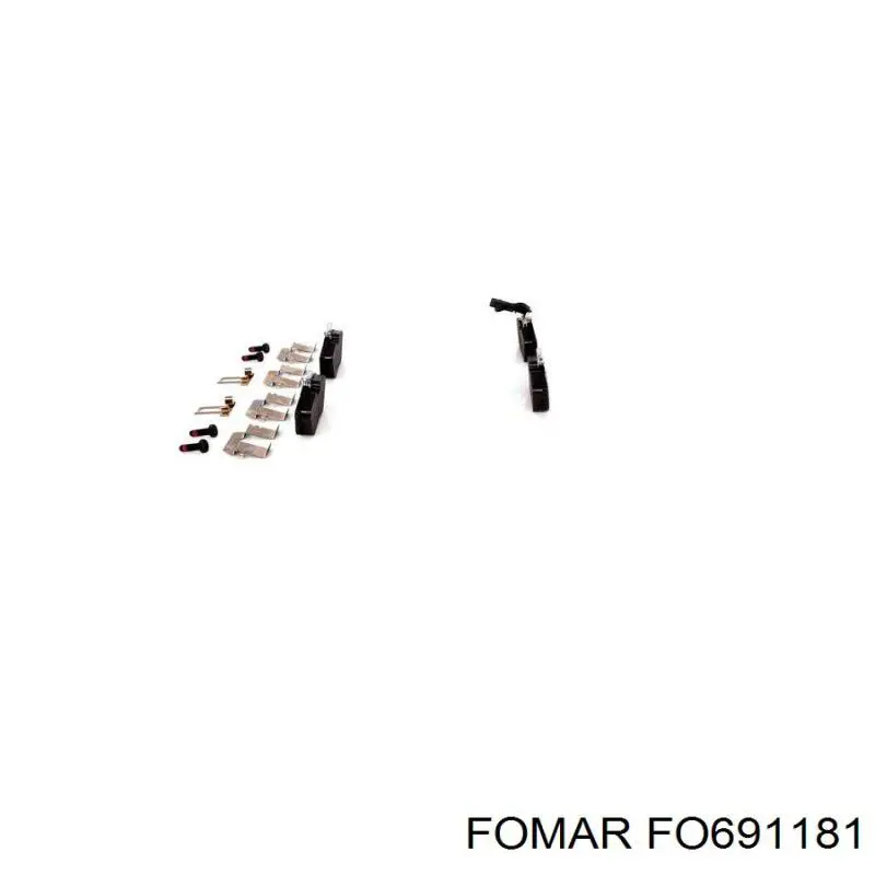 FO691181 Fomar Roulunds Колодки тормозные дисковые комплект